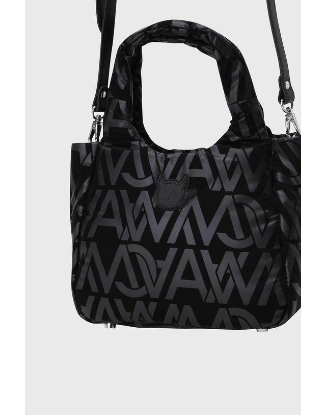 왁 [WAAC] Women Pattern Pouch WGBAX26711BKX 착용컷