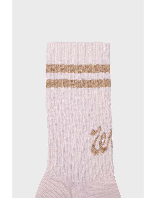 왁 [WAAC] Women Stripe Socks WGLCX26714PIL 착용컷