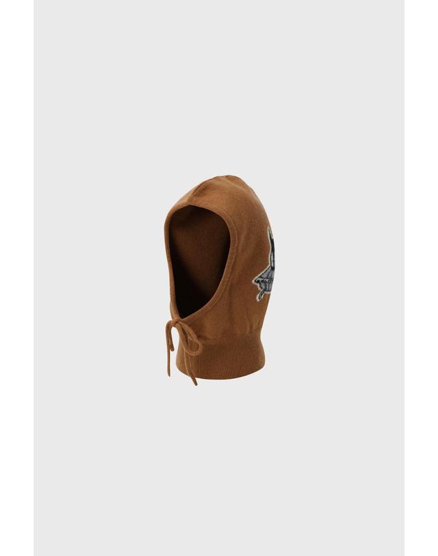 왁 [WAAC] Women Cashmere Balaclava WGGJX26773BRX 착용컷