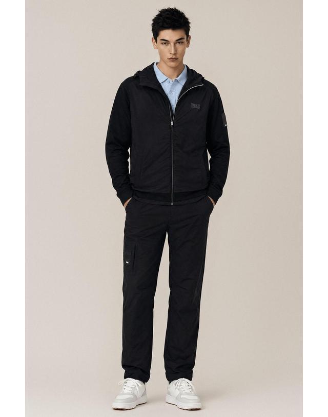 왁 [WAAC] PLAYERS EDITION Men Hybrid Knit Hoodie WMWAW26703BKX 착용컷
