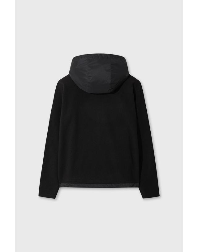 왁 [WAAC] PLAYERS EDITION Men Hybrid Knit Hoodie WMWAW26703BKX 착용컷