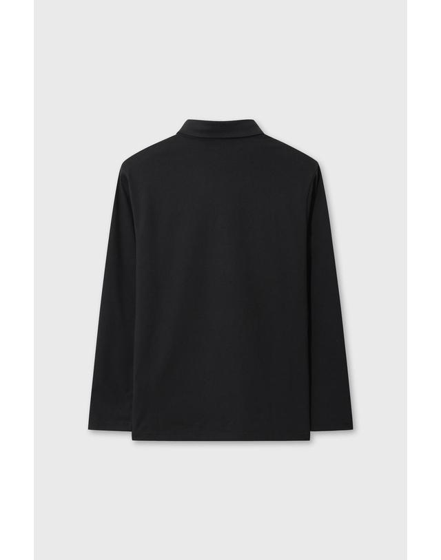 왁 [WAAC] [Exclusive] PLAYERS EDITION Men Fleece Polo WMTBW26901BKX 착용컷
