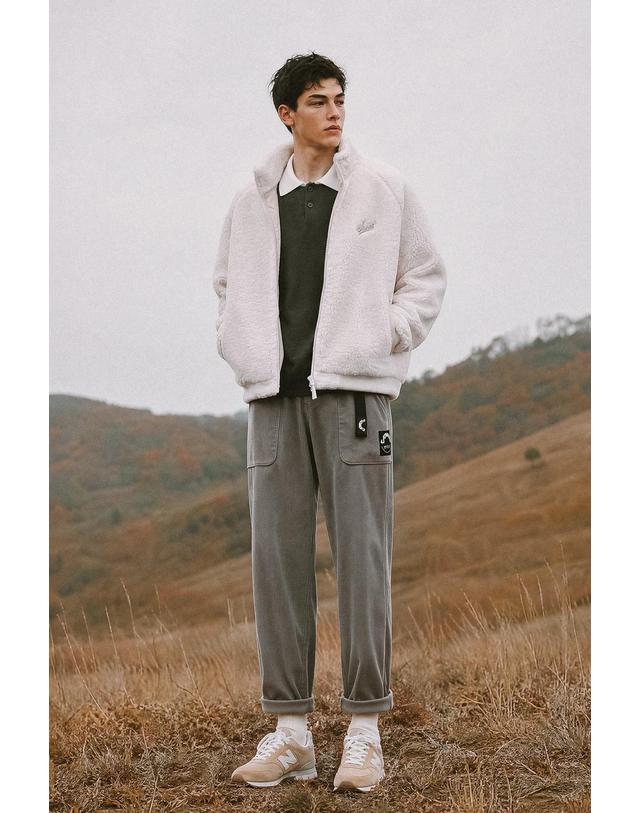 왁 [WAAC] [WAAC X JONES] Mens Fleece Jacket WMUAW26770IVX 착용컷