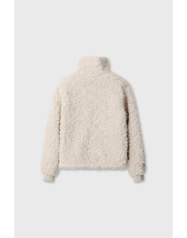 왁 [WAAC] [WAAC X JONES] Womens Fleece Jacket WWUAW26770IVX 착용컷
