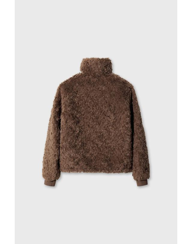 왁 [WAAC] [WAAC X JONES] Womens Fleece Jacket WWUAW26770BRD 착용컷