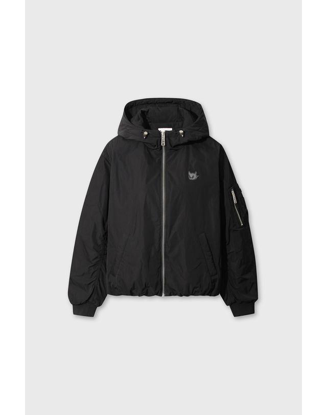 왁 [WAAC] Women Daily shining hoodie jacket WWUAW26720BKX 착용컷