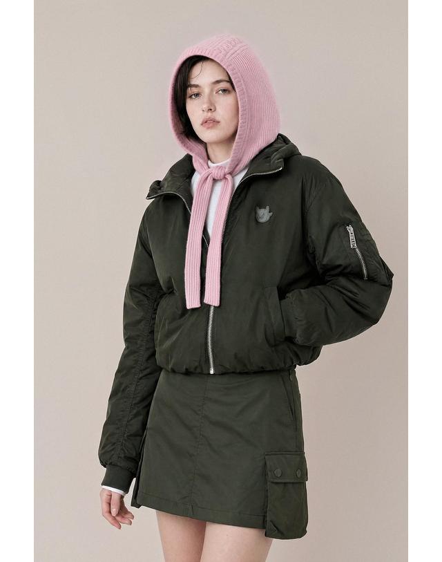왁 [WAAC] Women Daily shining hoodie jacket WWUAW26720BKX 착용컷
