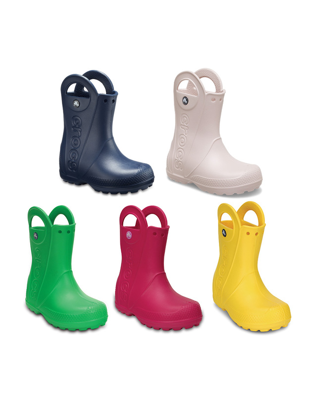 크록스 키즈 키즈 HANDLE IT RAIN BOOT KIDS 5종 택1 (24SKBT12803) 착용컷