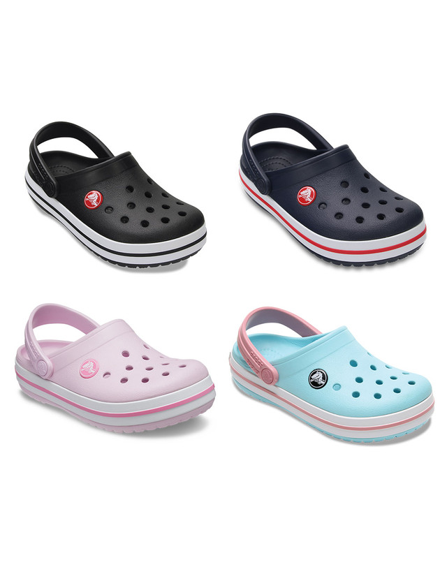 크록스 키즈 유아 CROCBAND CLOG 4종 택1 (24SKCL207005) 착용컷
