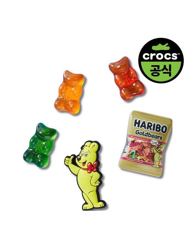 크록스 키즈 지비츠 HARIBO 5 PACK 착용컷