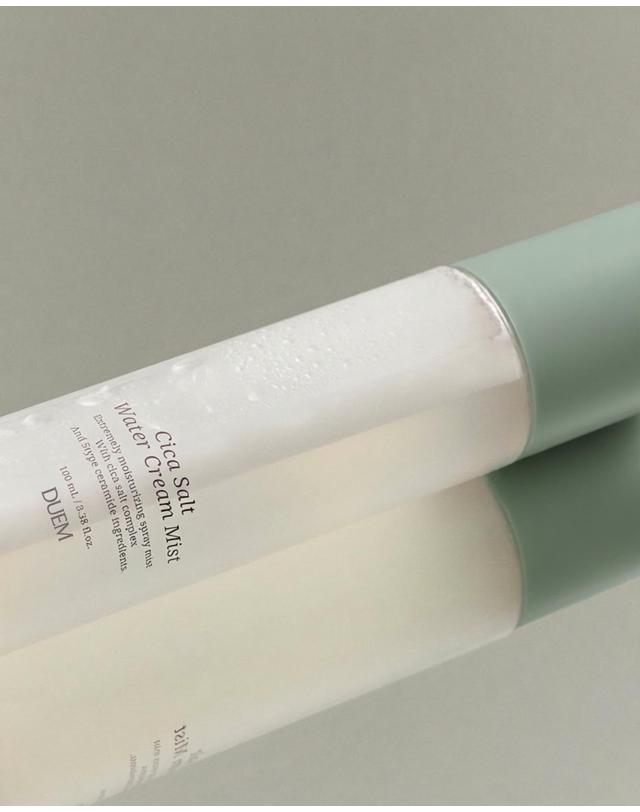 듀엠 [미백/주름개선/피부장벽개선]시카 솔트 워터 크림 미스트 수분 진정 장벽 100ml 착용컷