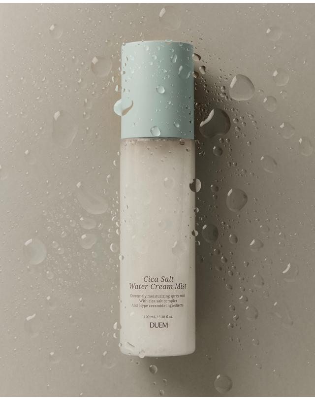 듀엠 [미백/주름개선/피부장벽개선]시카 솔트 워터 크림 미스트 수분 진정 장벽 100ml 착용컷