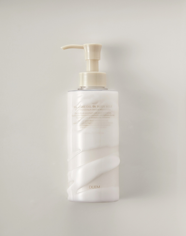 듀엠 [보습/피부톤개선] 마일드 미 오일 인 바디 밀크 200ml 착용컷