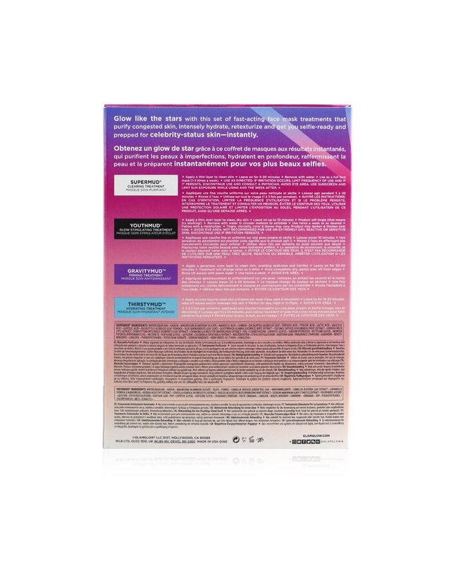 글램글로우 글램글로우 인스턴트 셀러브리티 스킨 마스킹 세트 4pcs 착용컷