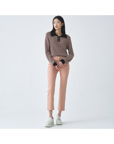 여성 [에센셜] 슬림핏 컬러 데님팬츠 LCPTO271_PK