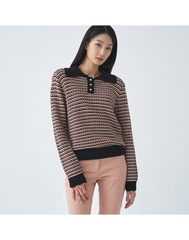 지센 여성 [에센셜] 슬림핏 컬러 데님팬츠 LCPTO271_PK 착용컷