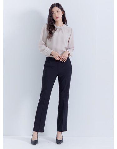 피어로즈 부츠컷 정장셋업 바지 LFFPP991_BK