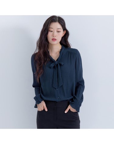 (2컬러) 피어로즈 타이 블라우스 LFWSP993