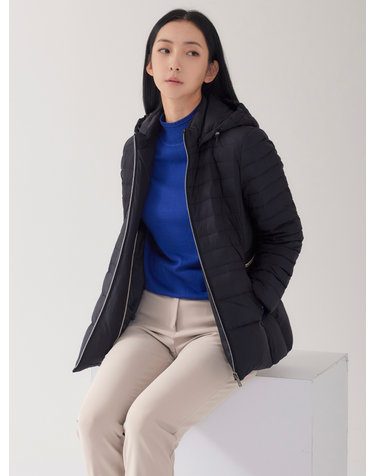 퀄팅 탈착후드 경량 덕다운 LSLWOA54_DN