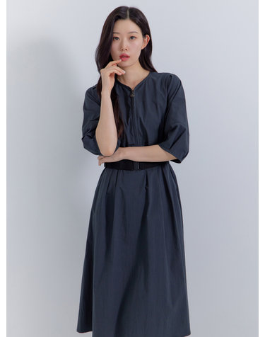 반집업 벨티드 원피스 LFOPP802_DE