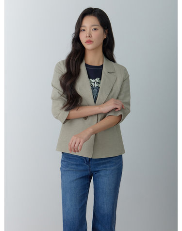 (2컬러) 린넨인견 테일러드 자켓 LFJKQ303