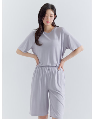 [에센셜] 에브리 모달 반팔&반바지 셋업 (1PACK) LVTSP403_LG