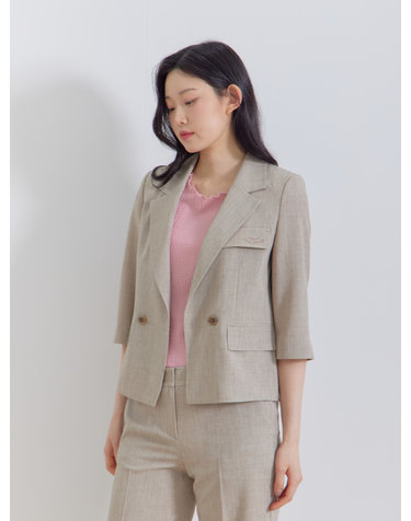 테일러드 7부 정장 자켓 LFFJQ403_BE