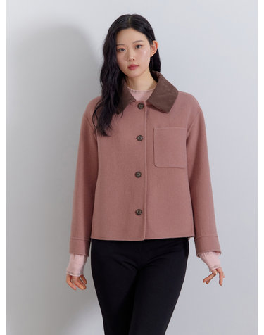 핸드메이드 코듀로이 카라 자켓 LFJKQ101_PK