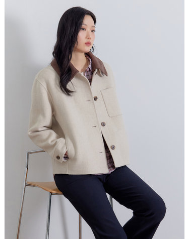 핸드메이드 코듀로이 카라 자켓 LFJKQ101_LB