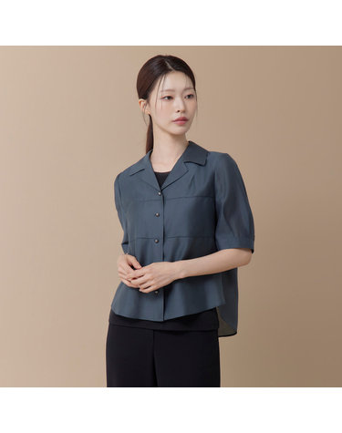 (2컬러) 소프트 오픈카라 블라우스 LFWSQ803