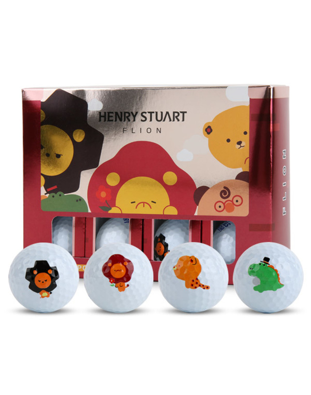 헨리 스튜어트 [HENRYSTUART] 헨리스튜어트 플라이언 2피스 화이트 골프공 (12구) 착용컷