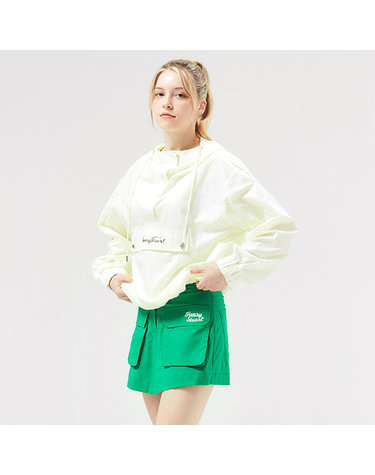 [헨리스튜어트] 골프 여성용 루즈핏후드 아노락 점퍼 크림