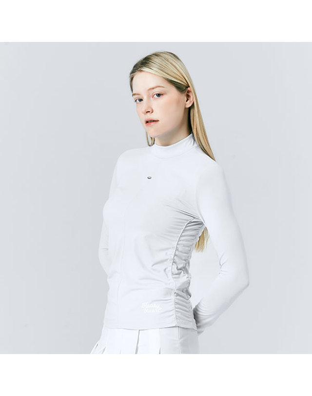 헨리 스튜어트 [헨리스튜어트] 골프 여성용 스트레치 이너 티셔츠 화이트 착용컷