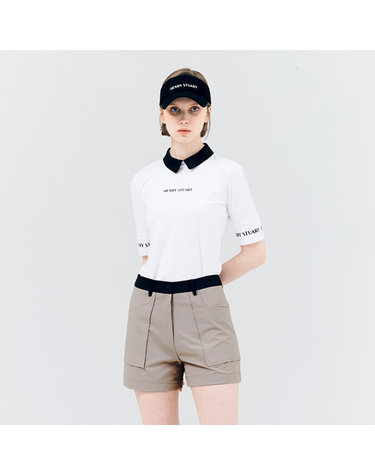 [헨리스튜어트] 골프 여성용 빅포켓 숏팬츠 베이지