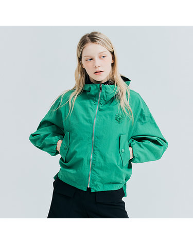 [헨리스튜어트] 골프 여성용 후드 바람막이 숏점퍼 그린