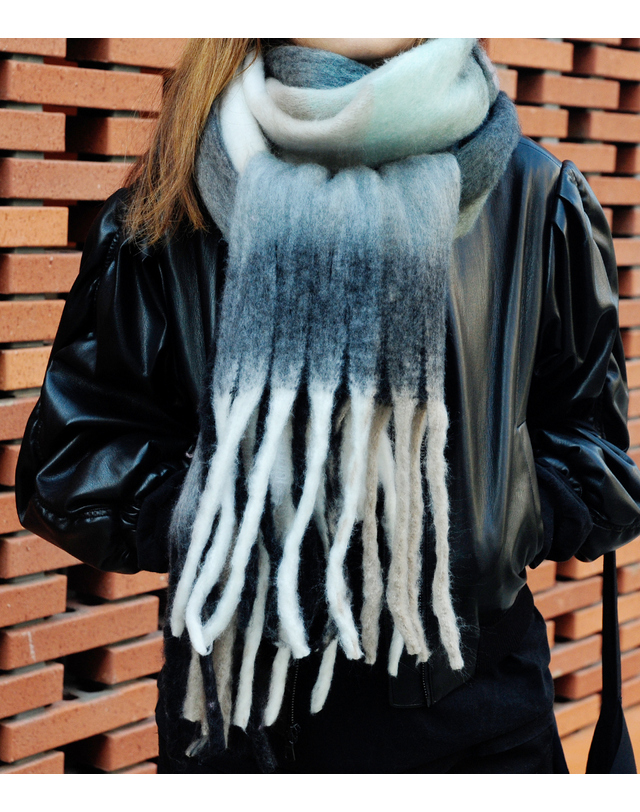 스컴버 [Muffler]Vol_07 Blue/Gray 착용컷