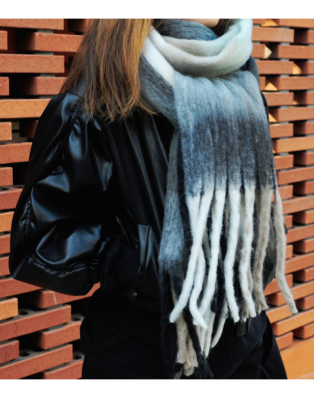스컴버 [Muffler]Vol_07 Blue/Gray 착용컷