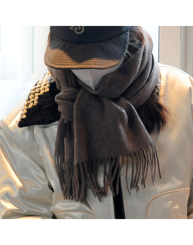 스컴버 [Muffler]Zen_08 Alpaca Brown 착용컷