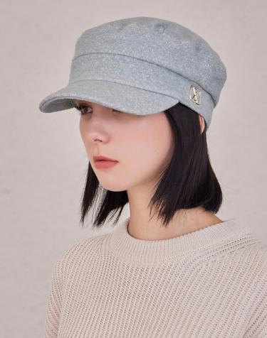 [스키즈 승민 CLC 장예은 EXID 솔지 착용] [바잘] VA 스퀘어 스터드 울 마도로스 캡 민트