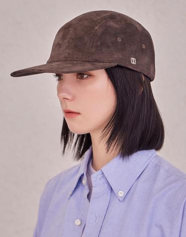 [바잘] VA 스퀘어 스웨이드 캠프캡 브라운