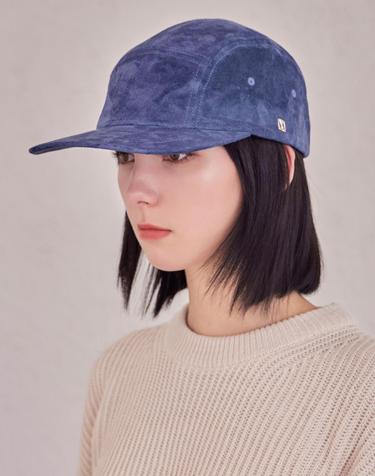 [바잘] VA 스퀘어 스웨이드 캠프캡 네이비