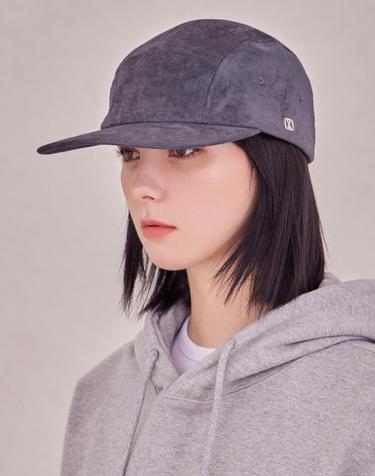 [바잘] VA 스퀘어 스웨이드 캠프캡 챠콜