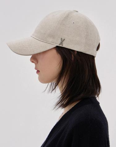[배우 안보현 착용] [바잘] VA 스터드 피그먼트 볼캡 베이지