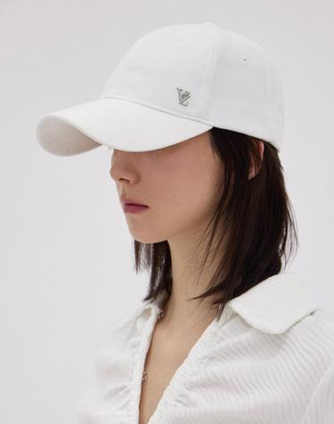 [바잘] VZ 미니멀 스터드 볼캡 화이트