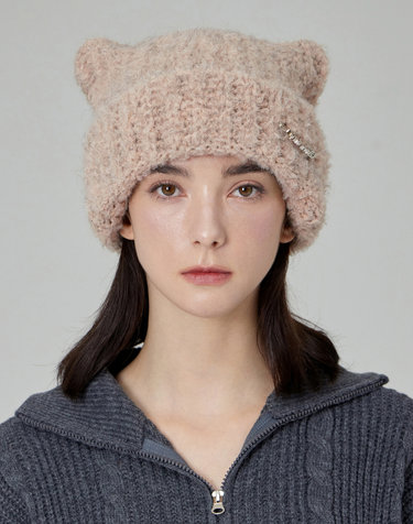[바잘] 바잘 세이프티 핀 스퀘어 비니 베이지