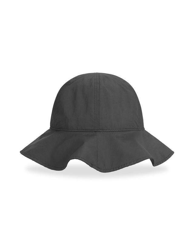바잘 [바잘] VA 커브드 로고 라운드 프릴 버킷햇 챠콜 착용컷