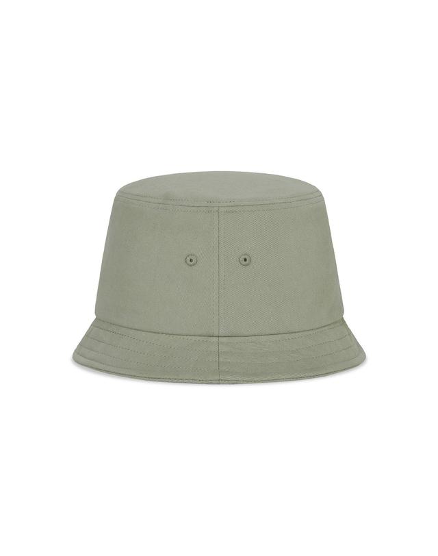 바잘 [바잘] VA 커브드 로고 숏 바이저 버킷햇 올리브 착용컷