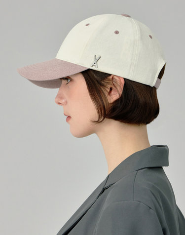 [바잘] VA 스터드 투톤 볼캡 인디 핑크