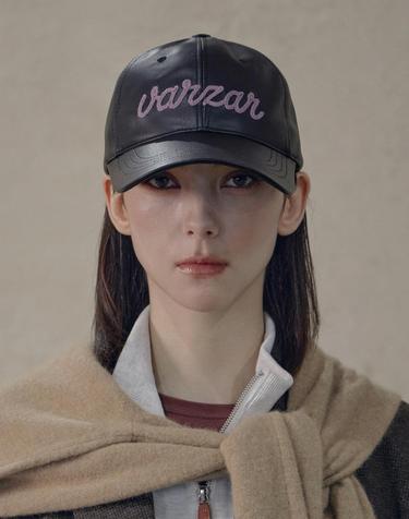 [바잘] VZ 플로우 체인 PU가죽 볼캡 블랙