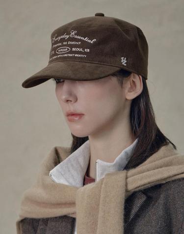 [바잘] VZ 플로우 에센셜 필박스 캡 브라운